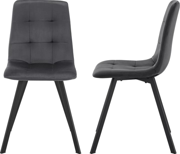 Image du produit En.Casa Essgruppe Lindesberg 5-teilig Dunkelgrau (Panneau de bois MDF)