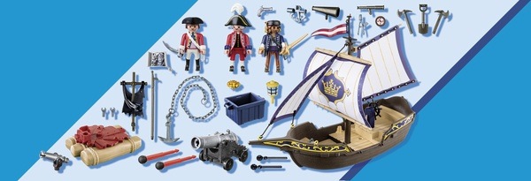 Produktbild Playmobil Rotrocksegler (70412, Playmobil Pirates)