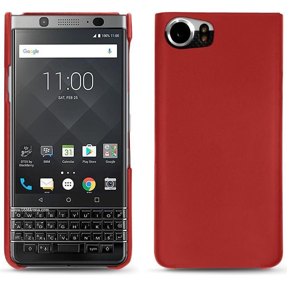 Thumbnail - Noreve Lederschutzhülle (Blackberry KEYone), Smartphone Hülle, Rot