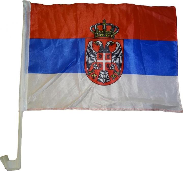Produktbild trends4cents Autoflagge Serbien 30 x 40 cm Auto Flagge Fahne Autofahne Fensterflagge Fanfahne