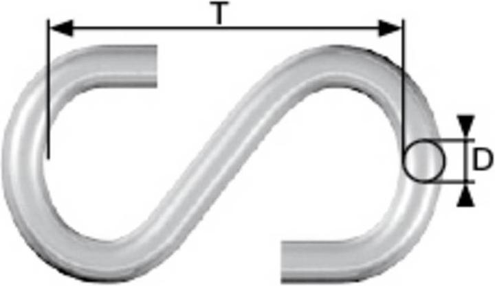Image du produit Dörner + Helmer Crochet en S (20 Vis par pièce)
