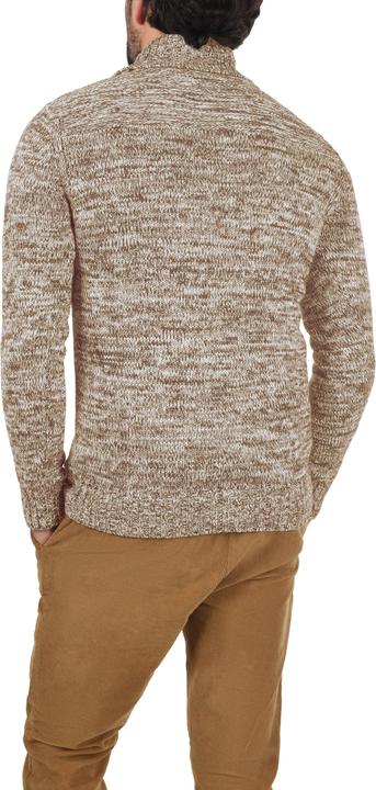 Actual product image Solid Phil Men's Jumper Chunky Knit Pullover With Shawl Collar Made Of 100% Cotton (XL)