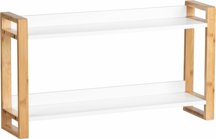 Produktbild Wenko Wandregal Finja braun/weiss 62,5 x 15,0 x 35,0 cm