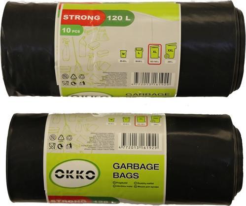 Actual product image Okko GARBAGE BAGS STRONG 120L 10PCS (10 x, 120 l)