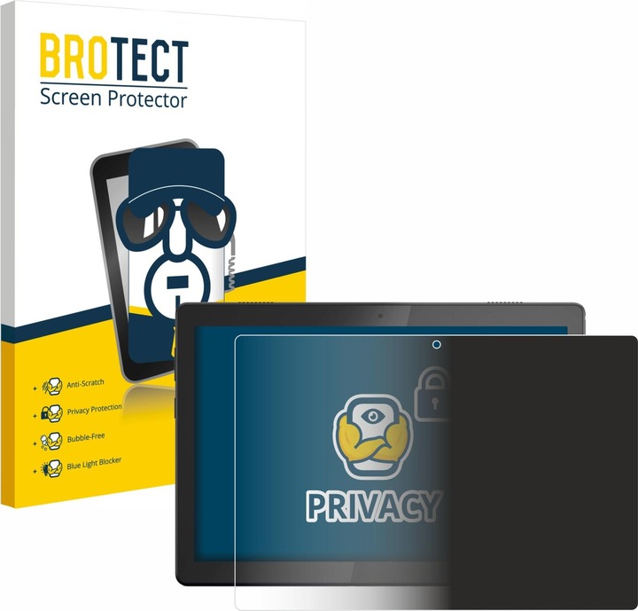 Produktbild BROTECT Sichtschutzfolie Anti-Spy Privacy Folie Blaulicht-Schutz (1 Stück, Tab M10 TB-X505F)