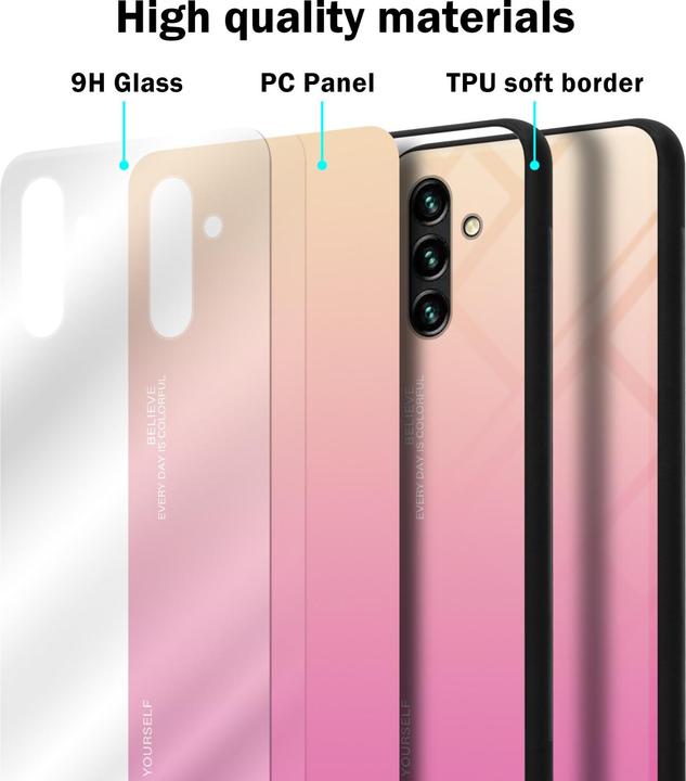 Produktbild Cadorabo TPU 2 Farben Glas Hülle (Samsung Galaxy A13 5G)