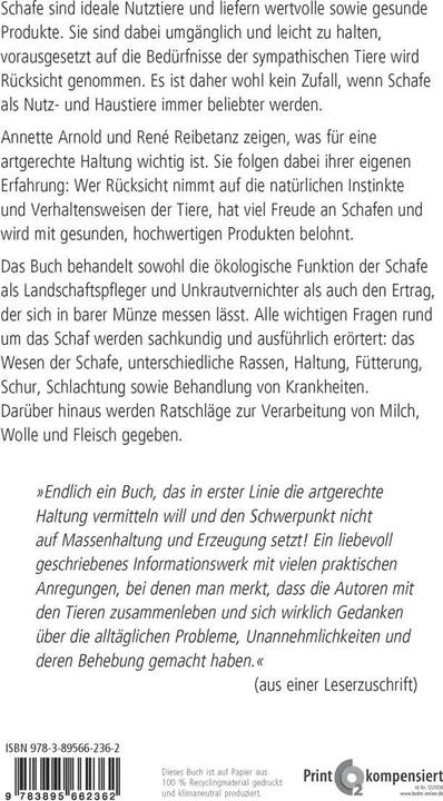 Produktbild Alles für das Schaf (Deutsch, Annette Reibetanz, René Reibetanz, 2008)