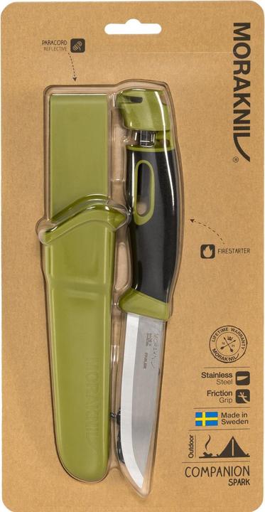 Actual product image Morakniv Survival Knife Companion Spark (S) Green (10.40 cm)