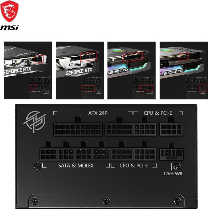 Produktbild MSI MPG A1000G PCIE5 (1000 W)