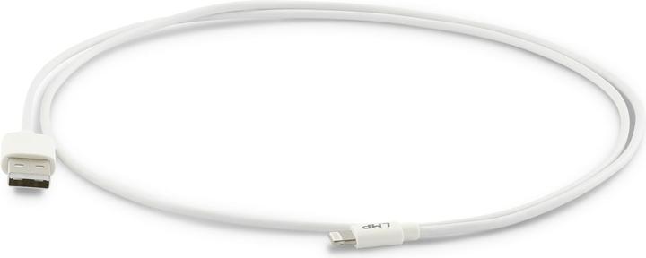 Produktbild LMP USB 2.0-Kabel USB-A – Lightning 2 m Weiss (2 m, USB 2.0)