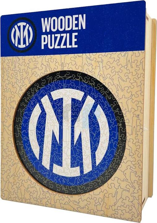 Actual product image Iconic FC Inter Milan - Logo - Wooden Puzzle Size L (500 pieces) (500 pieces)