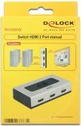 Image du produit Delock Commutateur 2 ports HDMI manuel