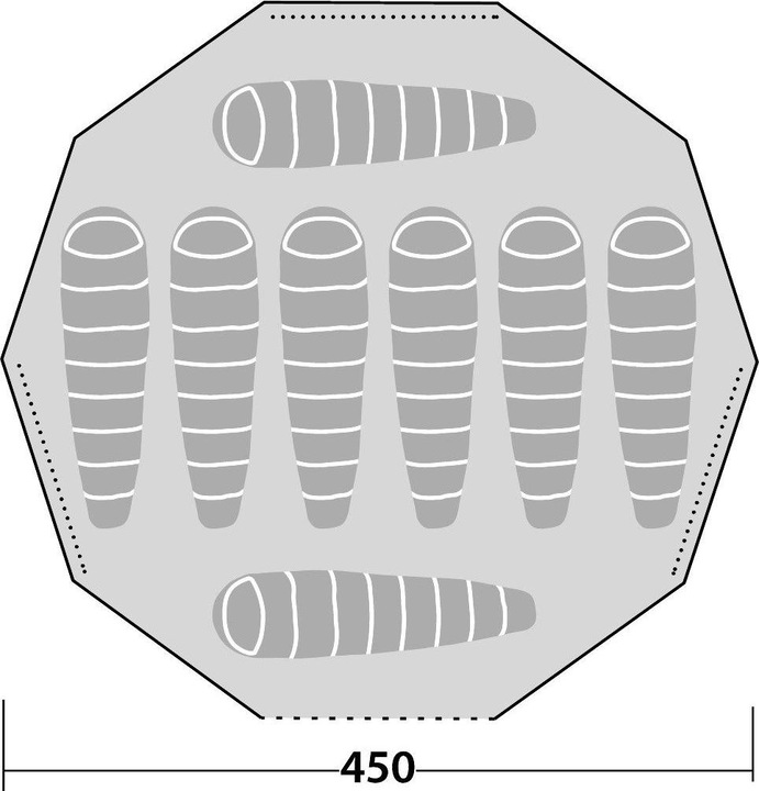 Actual product image Robens Field Base 800 (9.10 kg, 8 persons)