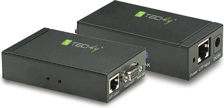 Techly Amplifier Extender VGA and Audio over Network Cable