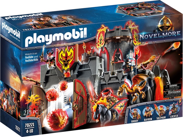 Playmobil Fortezza di Burnham Feuerfels (70221, Playmobil Novelmore)