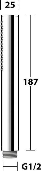 Produktbild Keuco IXMO Stabhandbrause (1 Strahlarten, 12 l/min)