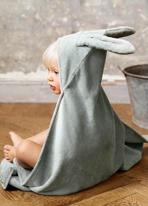 Actual product image Elodie Mineral Green Bunny (80 x 80 cm)