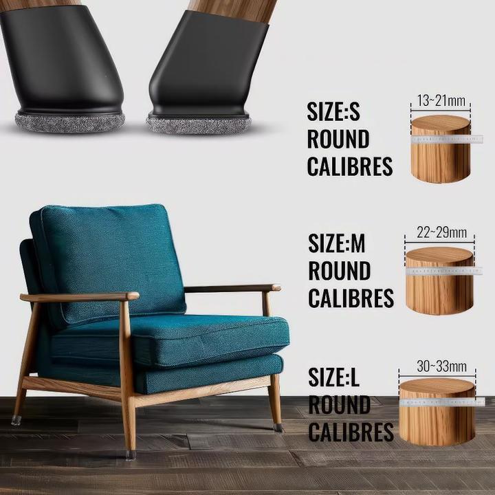 Produktbild Qmexa Profi-Stuhlbeinstulpen (Filzgleiter, 4 Stk.)