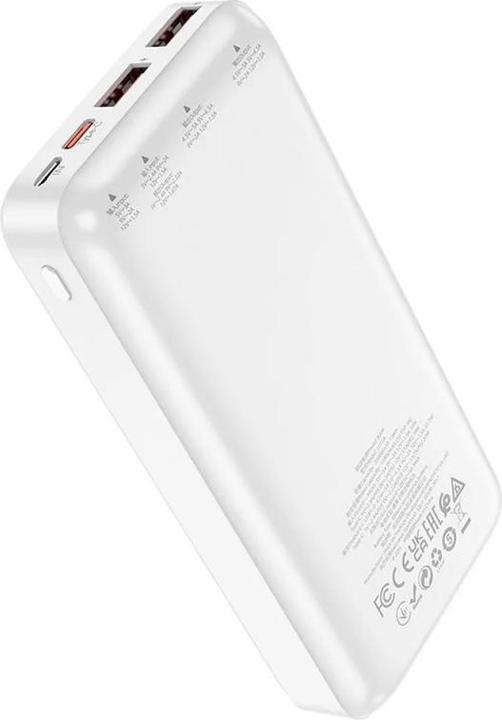 Actual product image Hoco External battery Power Bank J101A PD 20W+Quick Charge 3.0 22.5W 20000mAh white