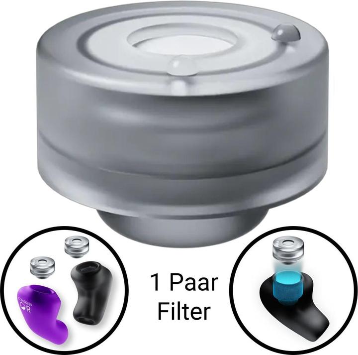 Produktbild Bachmaier Gehörschutzfilter fidelity «medium» - 1 Paar (2x)