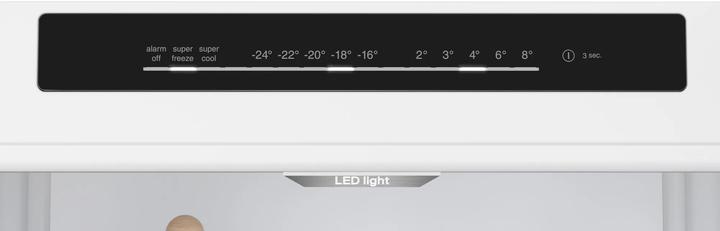 Actual product image Siemens iQ300, Freestanding fridge-freezer with bottom freezer compartment, 203 x 60 cm, BlackSteel, MK69 (363 l)