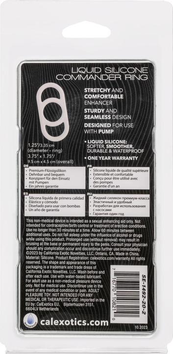 Immagine prodotto CalExotics Alpha™ Liquid Silicone Commander Ring - Natural (3.18 cm)