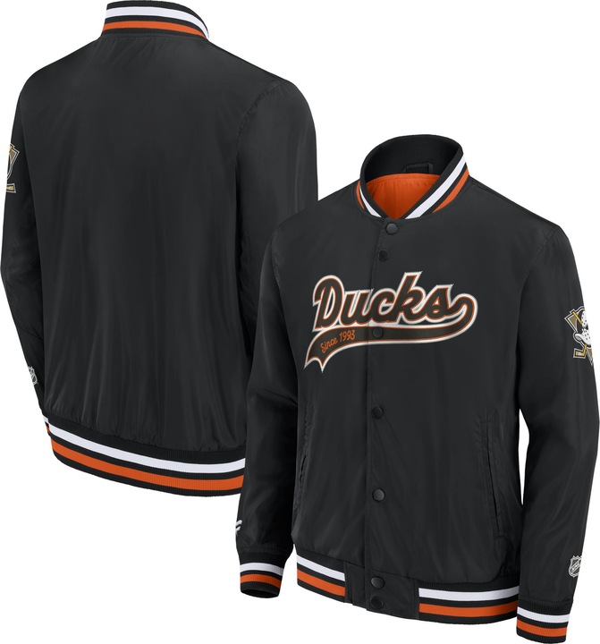 Fanatics Anaheim Ducks NHL SATEEN College Jacket - S (S)
