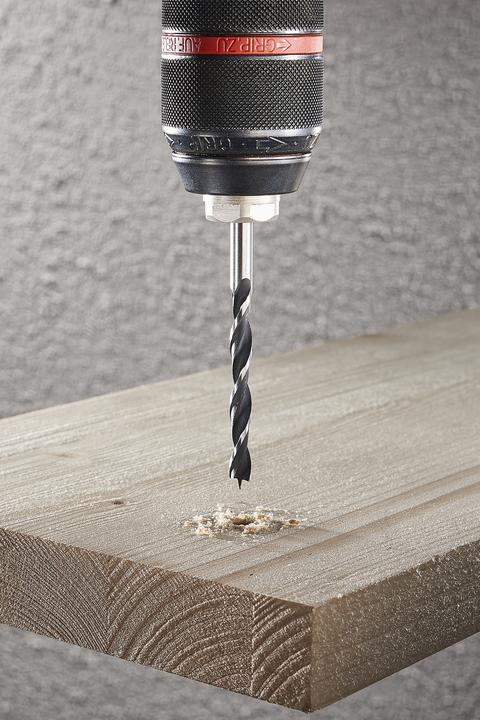 Actual product image wolfcraft 1 wood twist drill CV ø6x94mm (6 millimetres)
