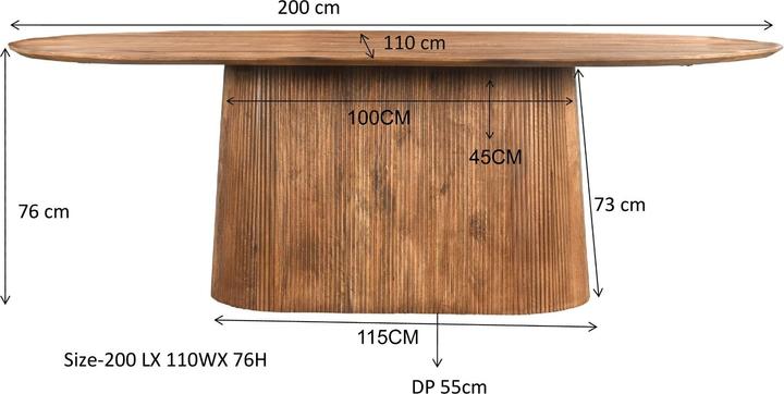 Actual product image Livingfurn Salvator (200 x 110 x 76 cm)