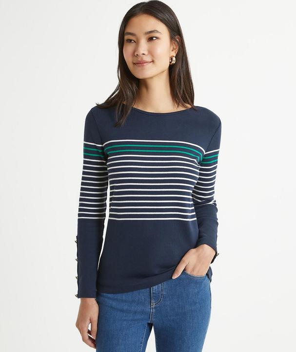 Produktbild Anne Weyburn Gestreiftes Rundhals-Shirt mit langen Ärmeln (36, 38)