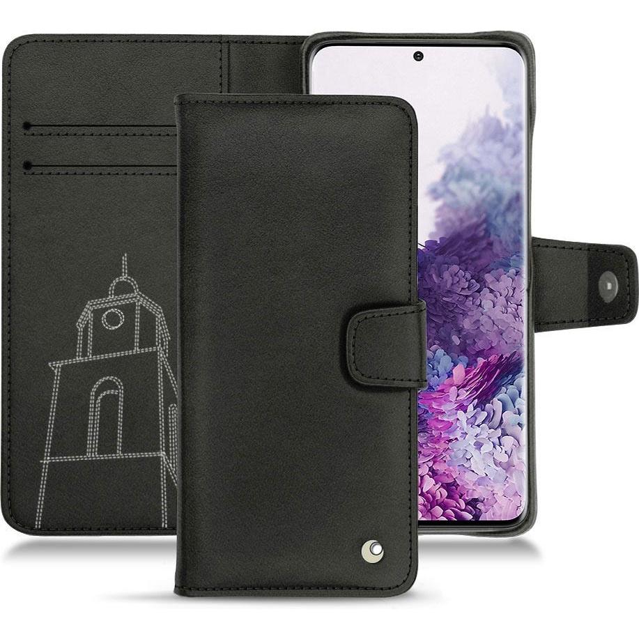 Noreve Lederschutzhülle Wallet (Samsung Galaxy S20+), Smartphone Hülle, Schwarz