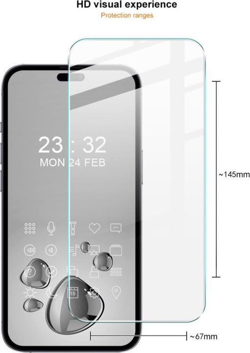 Image du produit Imak iPhone 16 Pro - écran en verre blindé (1 pièce(s), Apple iPhone 16 Pro)