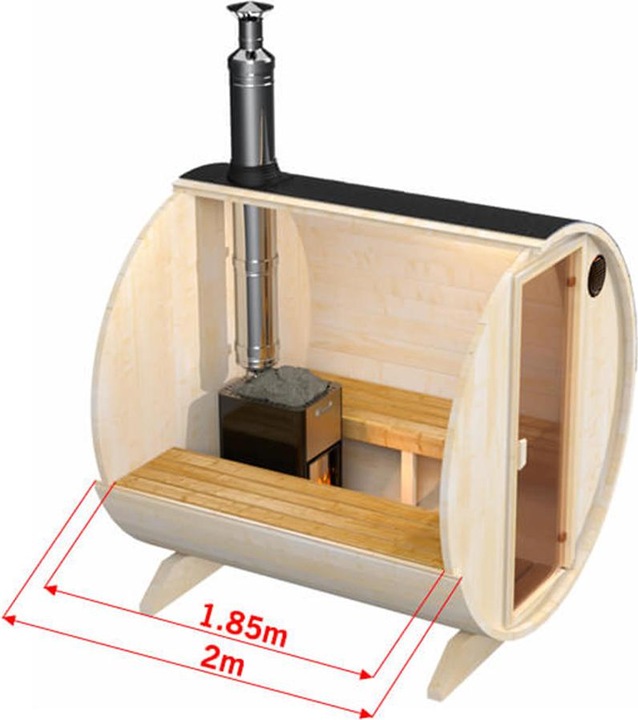 Actual product image Sonnenkönig Barrel sauna 4