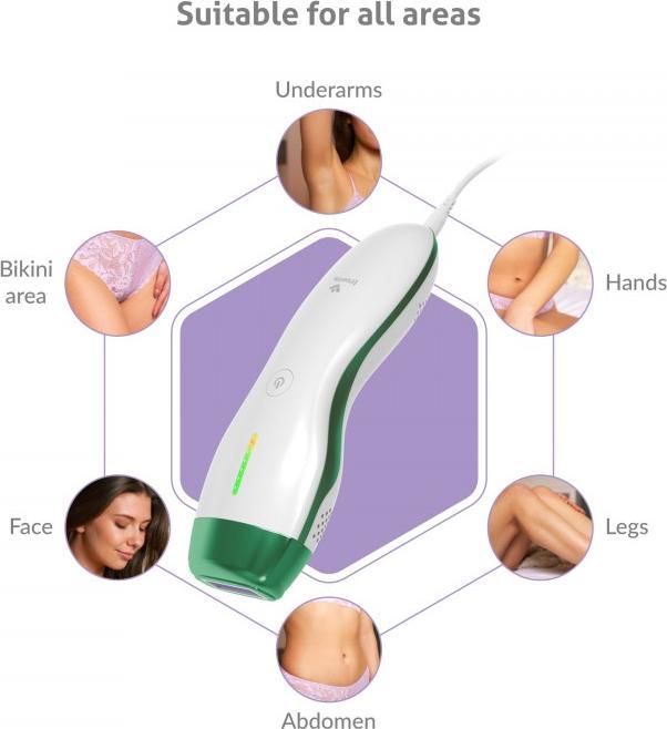 Actual product image Truelife BELLE IPL E3 IPL Hair Remover White, Green
