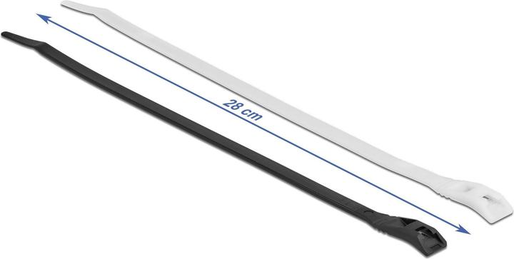 Produktbild Delock Kabelbinder mit flachem Kopf L 280 x B 7,6 mm 100 Stück (Kunststoffkabelbinder, 280 mm, 100 Stk.)