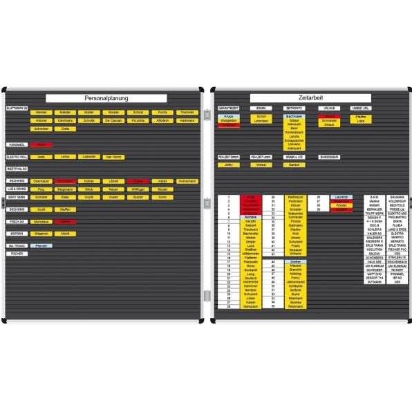 Thumbnail - Ultradex, Präsentationstafel, Doppeltafel Planrecord 2xB620xH1120mm mit 2x93 Steckbahnen