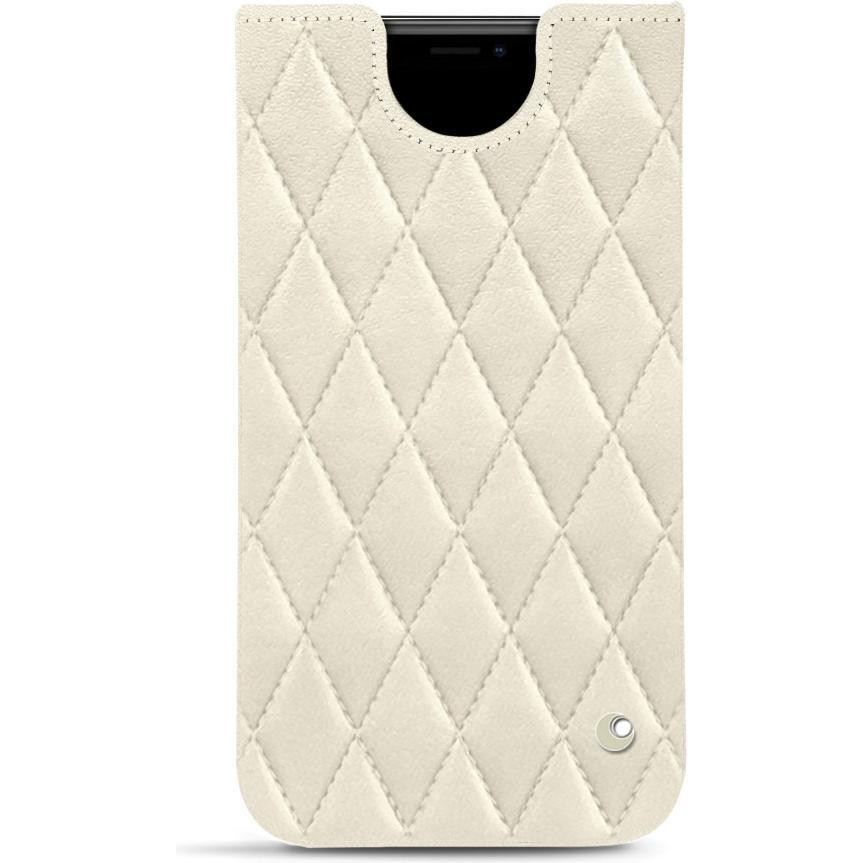 Noreve Lederschutzhülle (Apple iPhone 11 Pro), Smartphone Hülle, Weiss