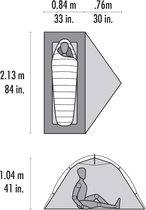 Actual product image Msr Access 1 (Dome tent, 1.36 kg, 1 person)