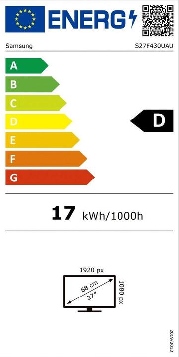 Energie-Label Samsung Essential  S4 - S43UF (1920 x 1080 Pixel, 27")