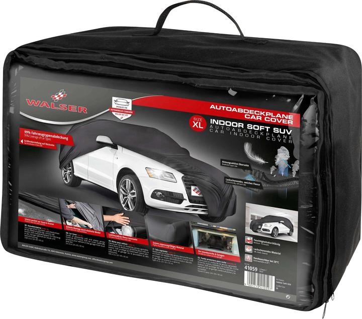 Produktbild Walser Autoplane Indoor Soft, PKW-Abdeckplane SUV Gröe XL schwarz