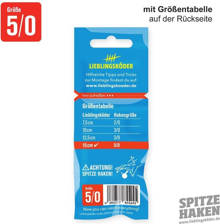 Produktbild Lieblingsköder Spitze Haken Jigkopf