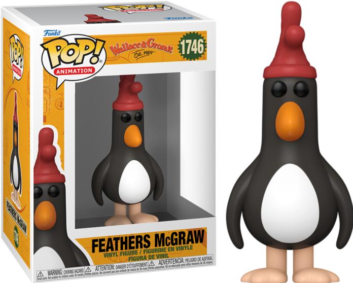 Actual product image Funko Wallace & Gromit POP! animation vinyl figure Feathers McGraw 9 cm