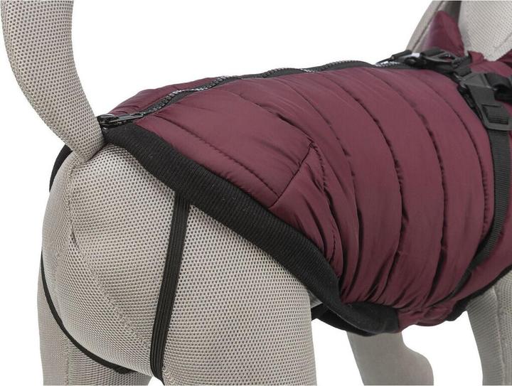 Image du produit Trixie Pirou manteau d'hiver en harnais, M : 45 cm, sangria (M, Manteau pour chien)