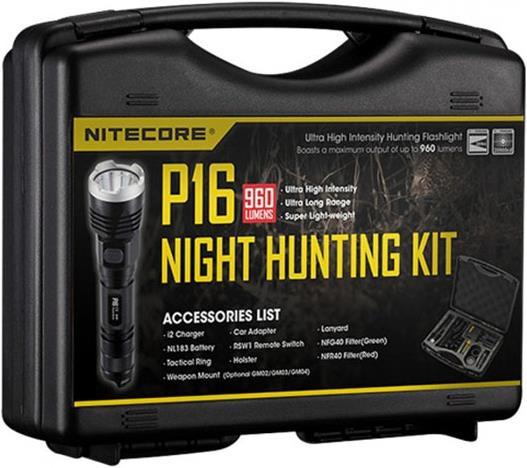 Nitecore Kit de chasse P16 (15.10 cm, 960 lm)