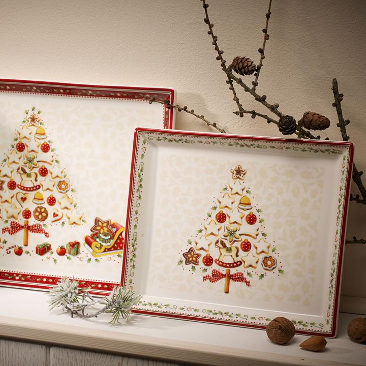 Produktbild Villeroy & Boch Multipack Winter Bakery Delight Gebäckplatte rechteckig, klein - 6 Stück
