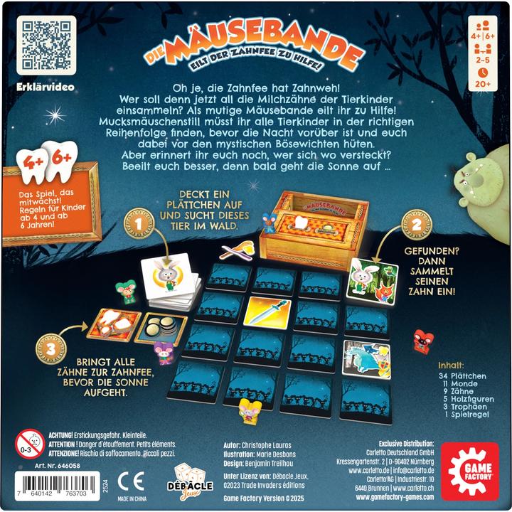 Produktbild Game Factory Die Mäusebande (d) (Deutsch, 2 - 5 Spieler)