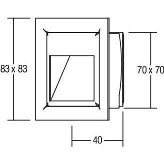 Thumbnail - Brumberg, Wandleuchte + Deckenleuchte, LED-Wand-EB-Leuchte (60 lm)