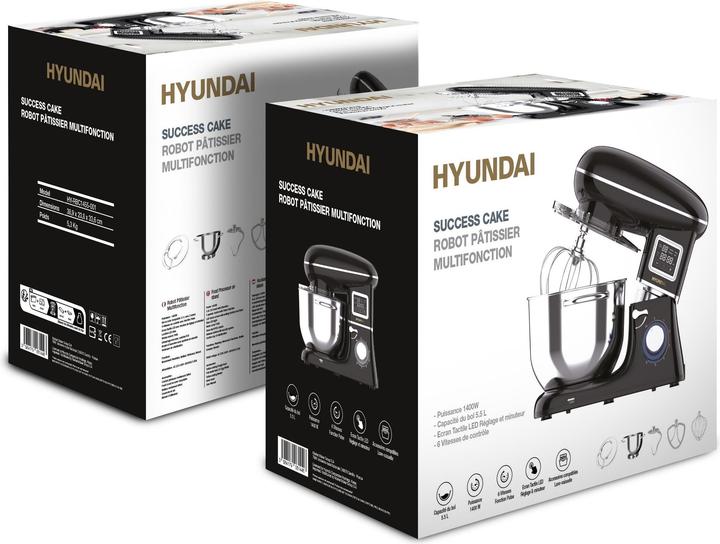 Produktbild Hyundai keukenmachine 1400W 5,5L kom met mixer en garde programmeerbare tijd (1400 W)