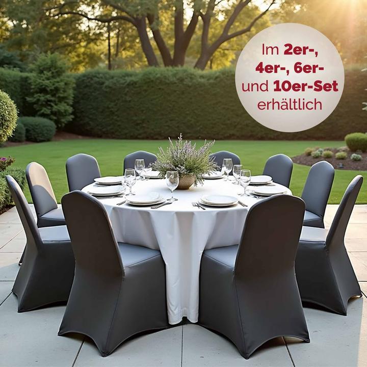 Produktbild Detex Stuhlhussen 4er Set (55 x 55 x 110 cm)