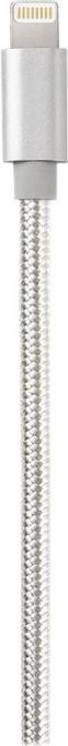 Actual product image Nedis CCTB39300AL30. Colour of product: Aluminium, Connector 1: USB A, Connector 2: Lightning. Packaging (3 m, USB 2.0, 12 W)